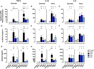 Ureaplasma Species Differentially Modulate Pro- and Anti-Inflammatory Cytokine Responses in Newborn and Adult Human Monocytes Pushing the State Toward Pro-Inflammation